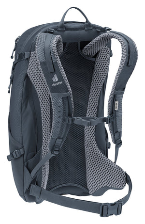 Deuter Futura 23 rear three-quarter view of the ActiveFit shoulder straps and sternum strap