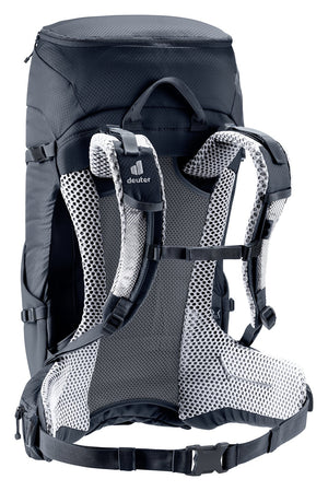 Deuter Futura 24 SL rear three-quarter view of ActiveFit shoulder straps and sternum strap
