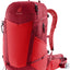 Deuter Futura 27 in Cherry Masala, red hiking backpack with darker red trim