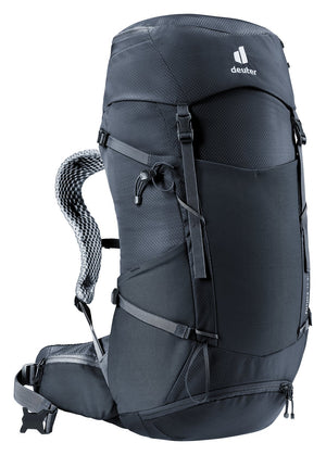 Deuter Futura 30 SL in Black, front three-quarter view with side pocket