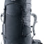 Deuter Futura 30 SL women's hiking backpack in Black, front three-quarter view