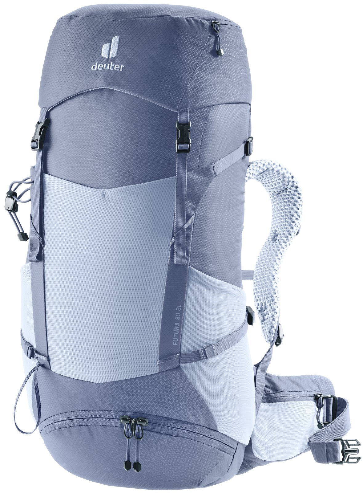 Deuter Futura 30 SL in Polar Bluejay, lilac blue and pale grey hiking pack