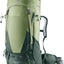 Deuter Futura Air Trek 55+10 SL in Grove Ivy, light green and dark green front three-quarter view