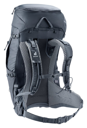 Deuter Futura Pro 34 SL rear three-quarter view of the shoulder straps and sternum strap