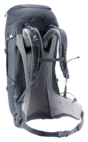 Deuter Futura Pro 36 rear three-quarter view of the shoulder straps and stabilisers