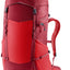 Deuter Futura Pro 36 in Cherry Masala, red hiking backpack with darker red trim