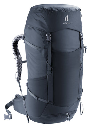 Deuter Futura Pro 40 in Black, three-quarter view from the other side