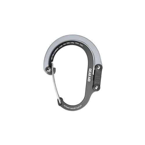 Gear Aid Gear Clip Large / Black/Grey Heroclip Hybrid Carabiner Gear Clip 10213212184L