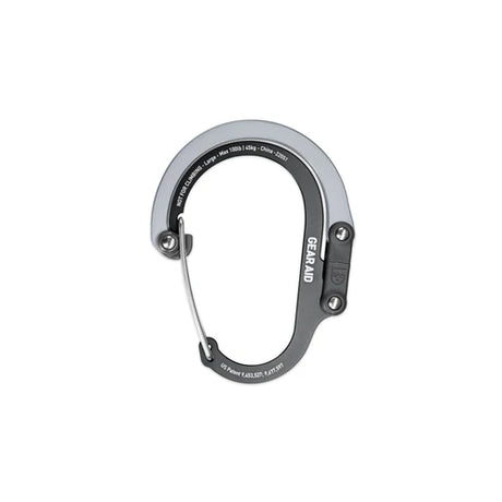 Gear Aid Gear Clip Large / Black/Grey Heroclip Hybrid Carabiner Gear Clip 10213212184L