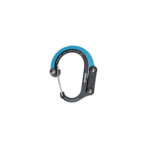 Gear Aid Heroclip Medium in Black and Blue, folded