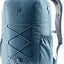 Deuter Gogo in Atlantic Ink, light blue daypack with navy base and bungee