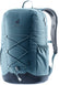 Deuter Gogo in Atlantic Ink, light blue daypack with navy base and bungee