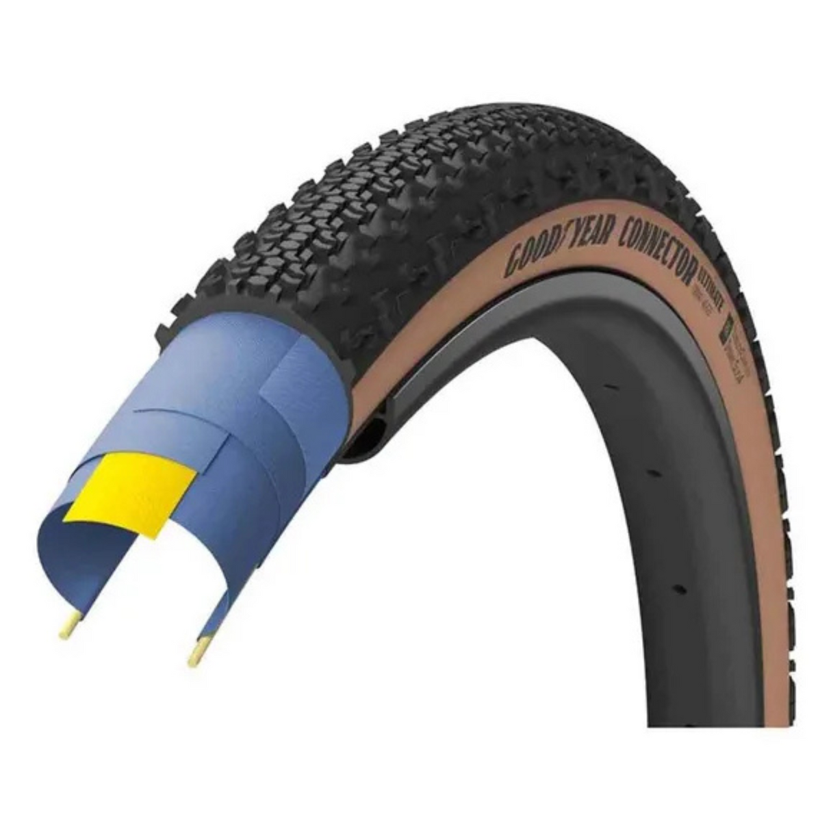 Goodyear Gravel Tyres Black / 700x40 Connector Ultimate Tubeless Complete GY00940622V003