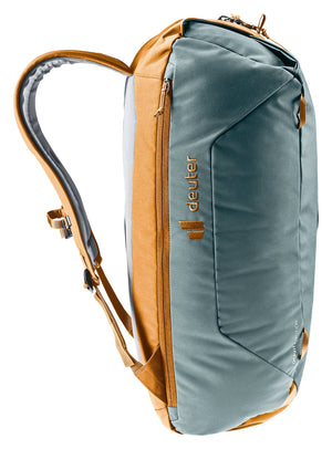 Deuter Gravity Motion side profile with cinnamon shoulder straps