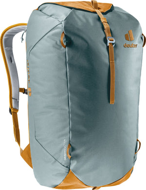 Deuter Gravity Motion in Teal Cinnamon, front three-quarter view from the other side