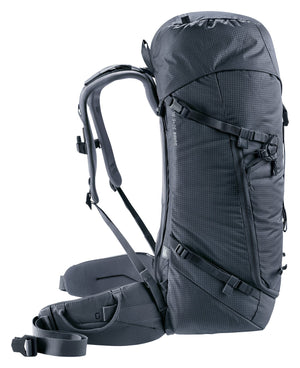 Deuter Guide 32+6 SL side profile with compression straps and narrow body