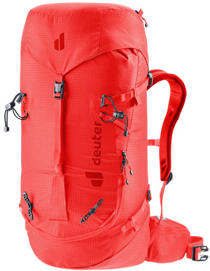 Deuter Guide 32+6 SL in Poppy Crimson, bright red alpine pack