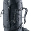 Deuter Guide 34+6 alpine backpack in Black, front three-quarter view