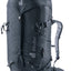 Deuter Guide 44+6 alpine backpack in Black, front three-quarter view