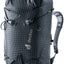 Deuter Guide Lite 24 alpine climbing pack in Black, front three-quarter view