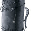 Deuter Guide Lite 30 alpine climbing pack in Black, front three-quarter view