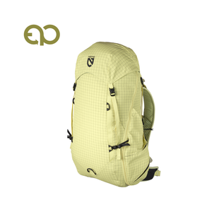 Nemo Resolve 35L pack in pale yellow-green Citron, three-quarter view