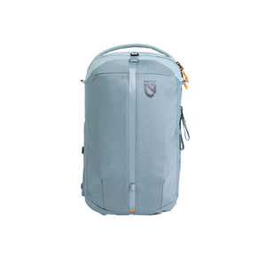 Nemo Vantage backpack in Arctic pale blue-grey with orange zip pull, front view