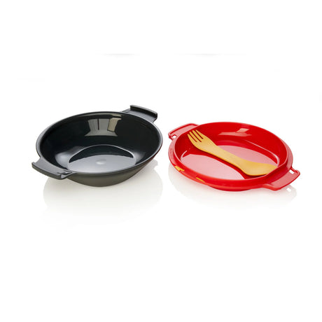Humangear Tableware Grey/Red GoKit Light HG0643
