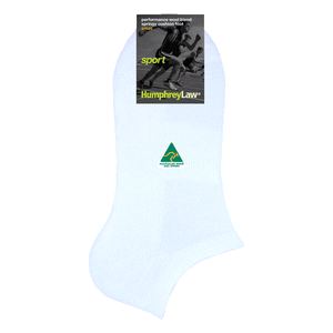 Humphrey Law Merino Socks S / White Humphrey Law 36A Wool Sports Sock 36ASW