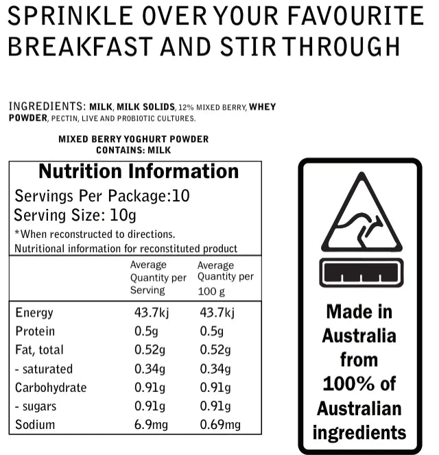 Freeze-dried Breakfast Meals