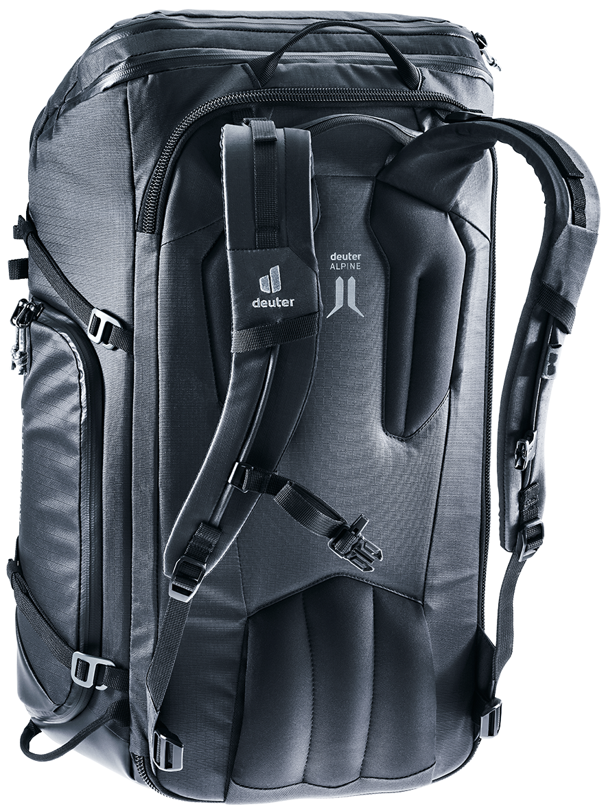 Deuter Jaypack Pro 34+14 back panel and shoulder harness, straight-on