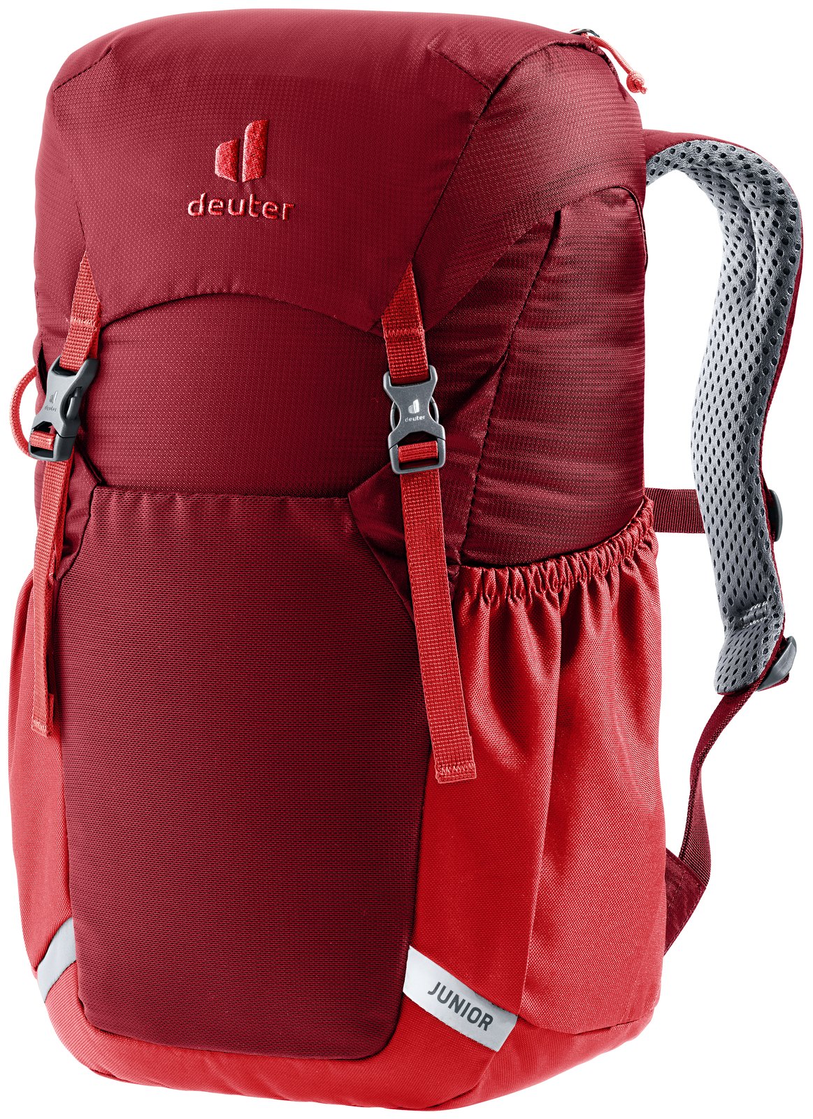 Deuter Junior in Masala Cherry, two-tone red kids daypack