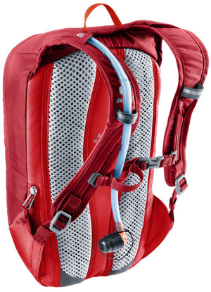 Deuter Junior Bike with a hydration tube routed over the shoulder strap