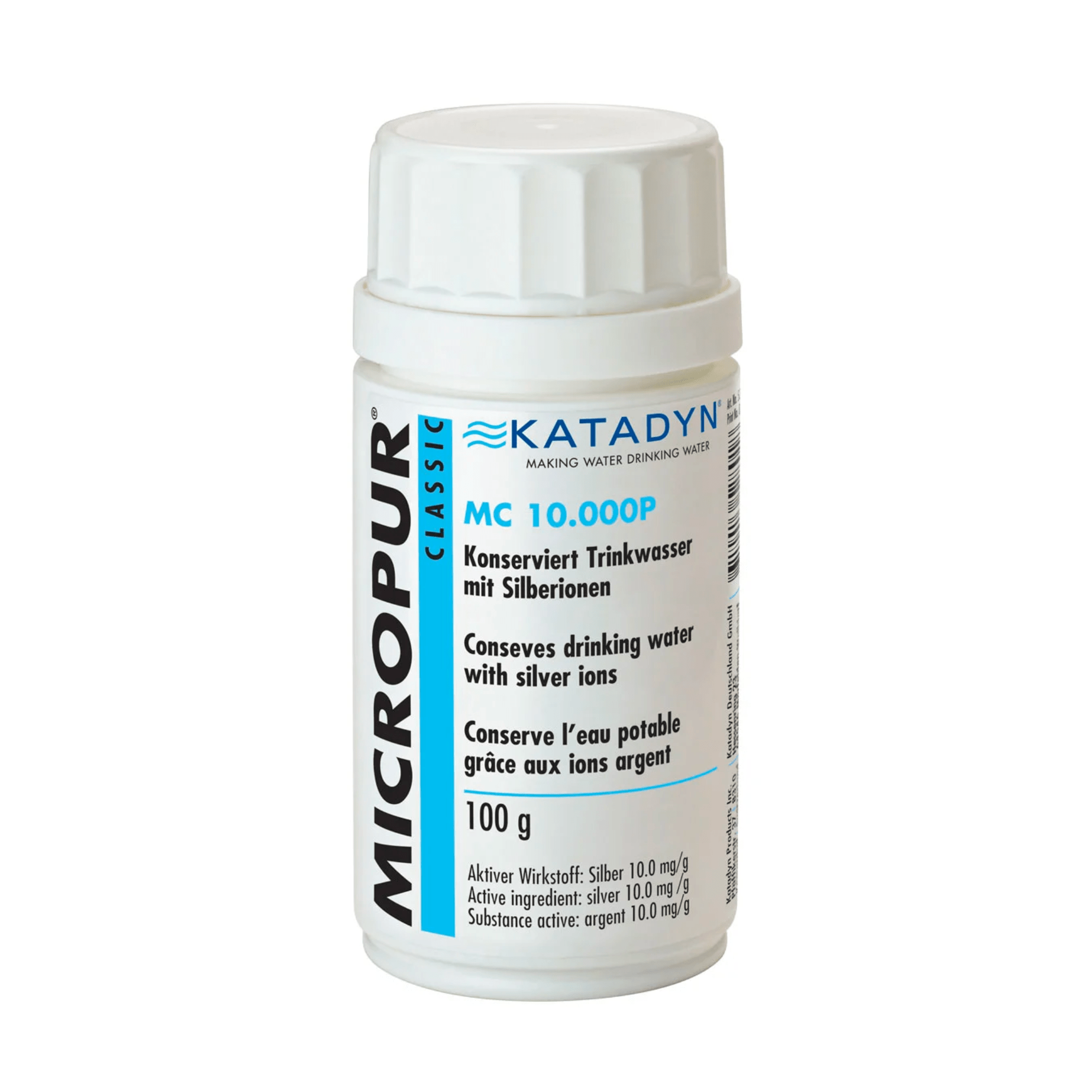 Katadyn Water Treatment 100g Micropur Classic Water Purification Powder KAT10003