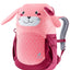 Deuter Kikki in Blossom Raspberry, a pink rabbit with floppy ears, front three-quarter view