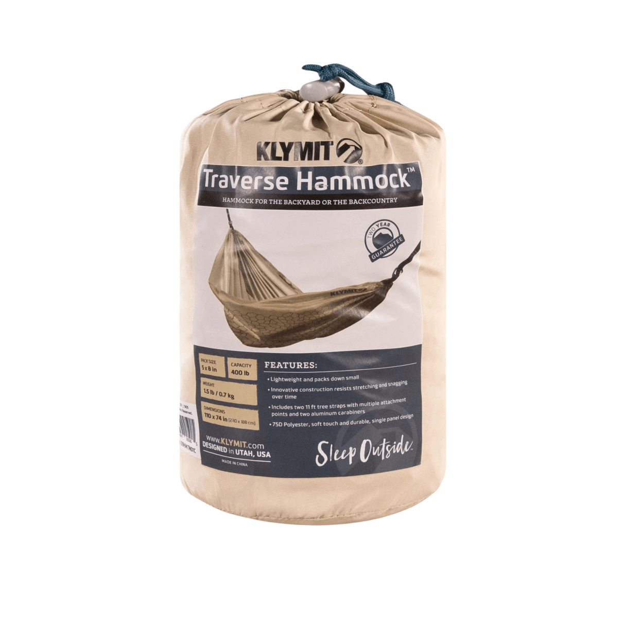 Klymit Hammock Traverse Double Hammock 09HMTN01C