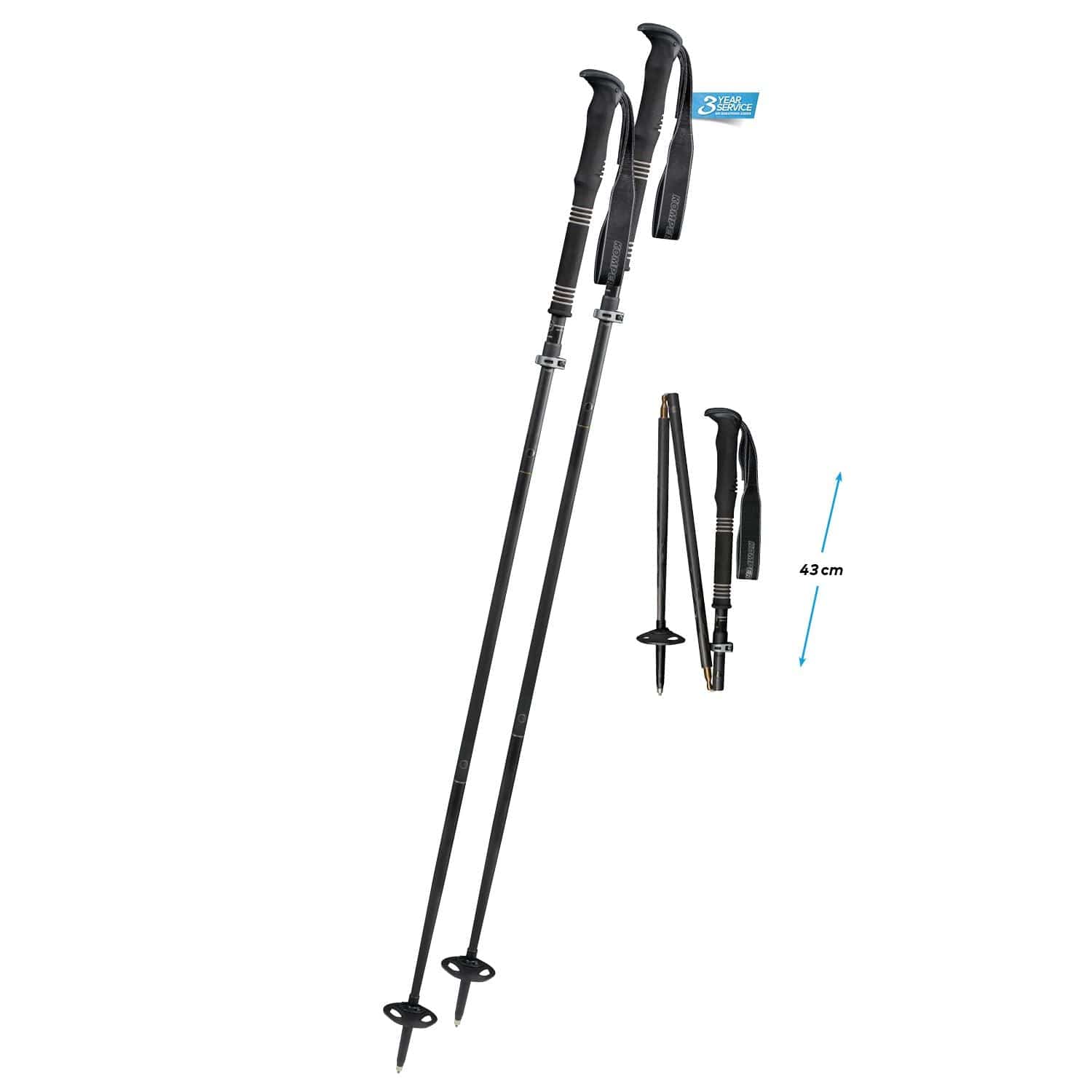 Komperdell Hiking Pole 125CM Carbon FXP.4 Expedition - Vario 10453299999125CM