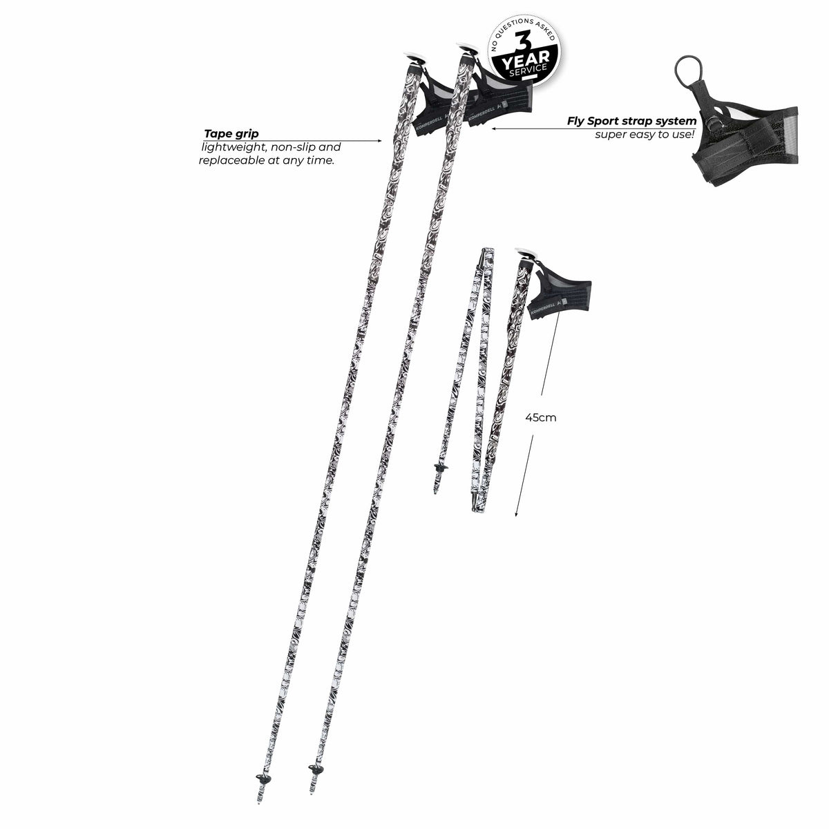 Komperdell Trekking Poles FXP Carbon "The Erlkonig" ERLKONIG