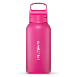 LifeStraw Water Bottle 1 L / Orchid Pink Go 2.0 Stainless Steel Water Filter Bottle LGV41SOPWW