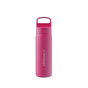 LifeStraw Water Bottle 500 ml / Orchid Pink Go 2.0 Stainless Steel Water Filter Bottle LGV418OPWW