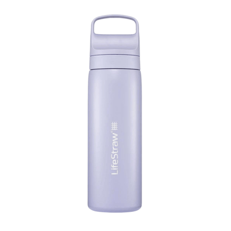 LifeStraw Water Bottle 500 ml / Provence Purple Go 2.0 Stainless Steel Water Filter Bottle LGV418PPWW