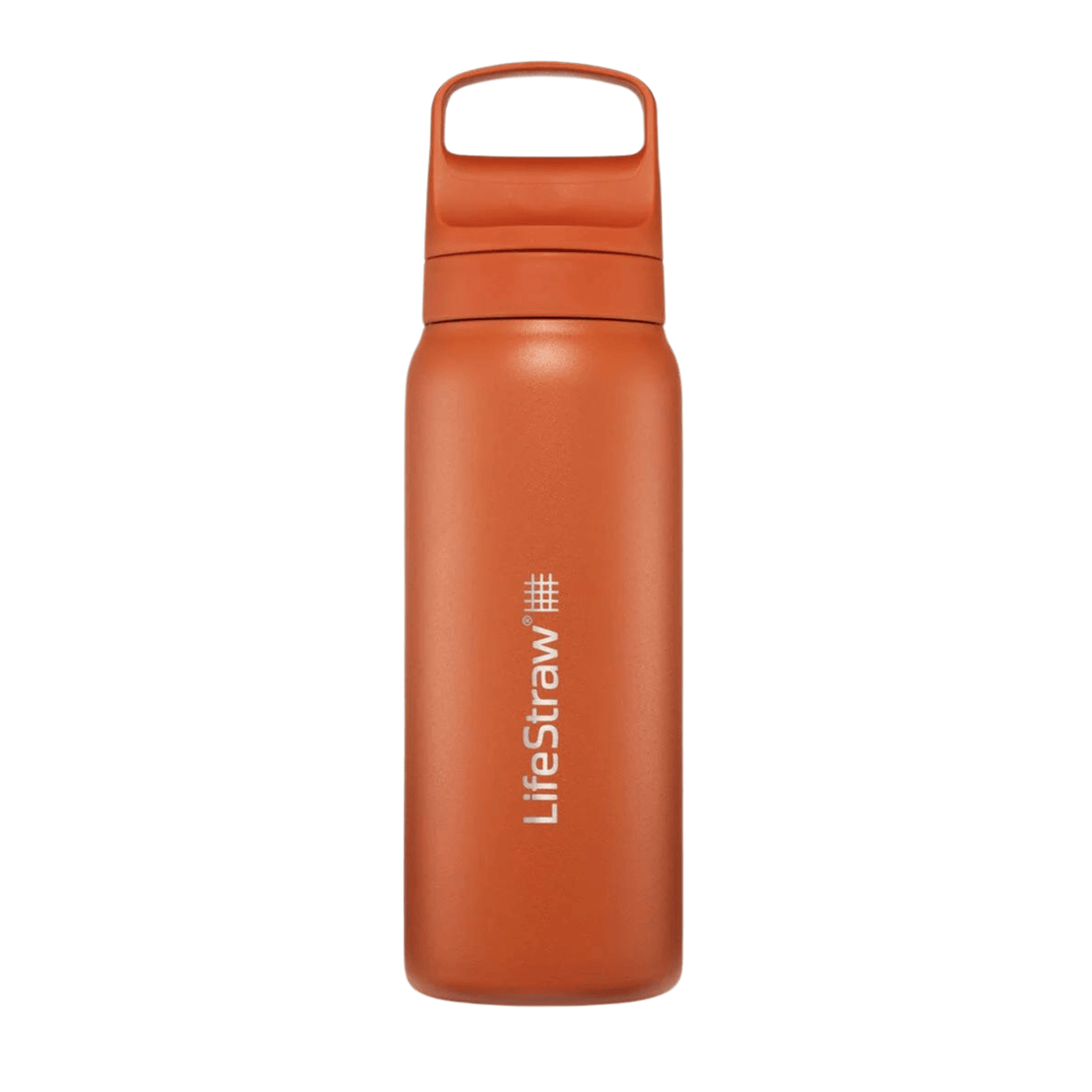 LifeStraw Water Bottle 700 ml / Kyoto Orange Go 2.0 Stainless Steel Water Filter Bottle LGV42SORWW