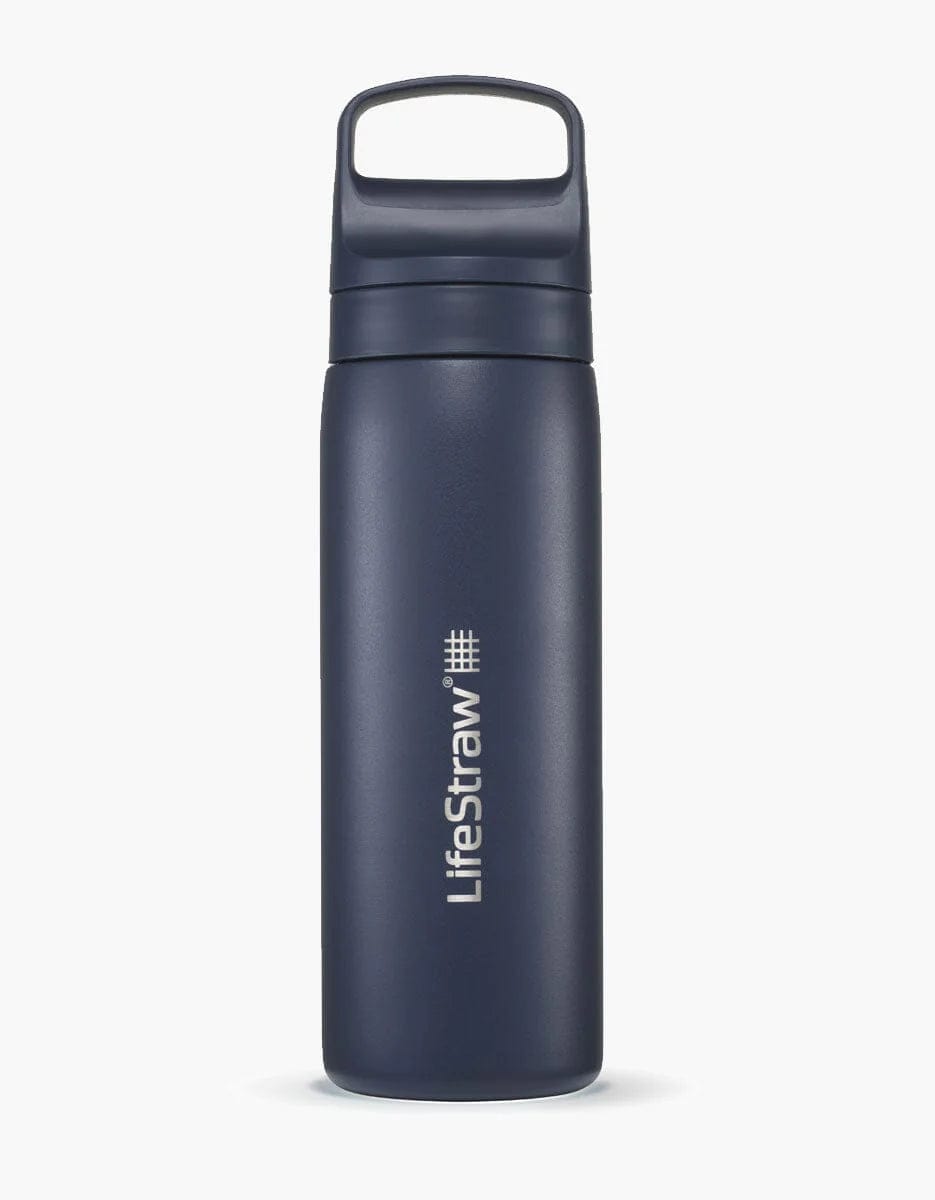 Lifestraw Water Treatment Aegean Sea Go Series Stainless Steel Water Filter Bottle 18oz