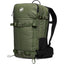 Mammut Nirvana 28 ski backpack in Marsh-Black, front three-quarter view