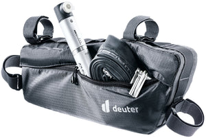 Deuter Mondego FB 4 side pocket open with a pump, spare tube and tools