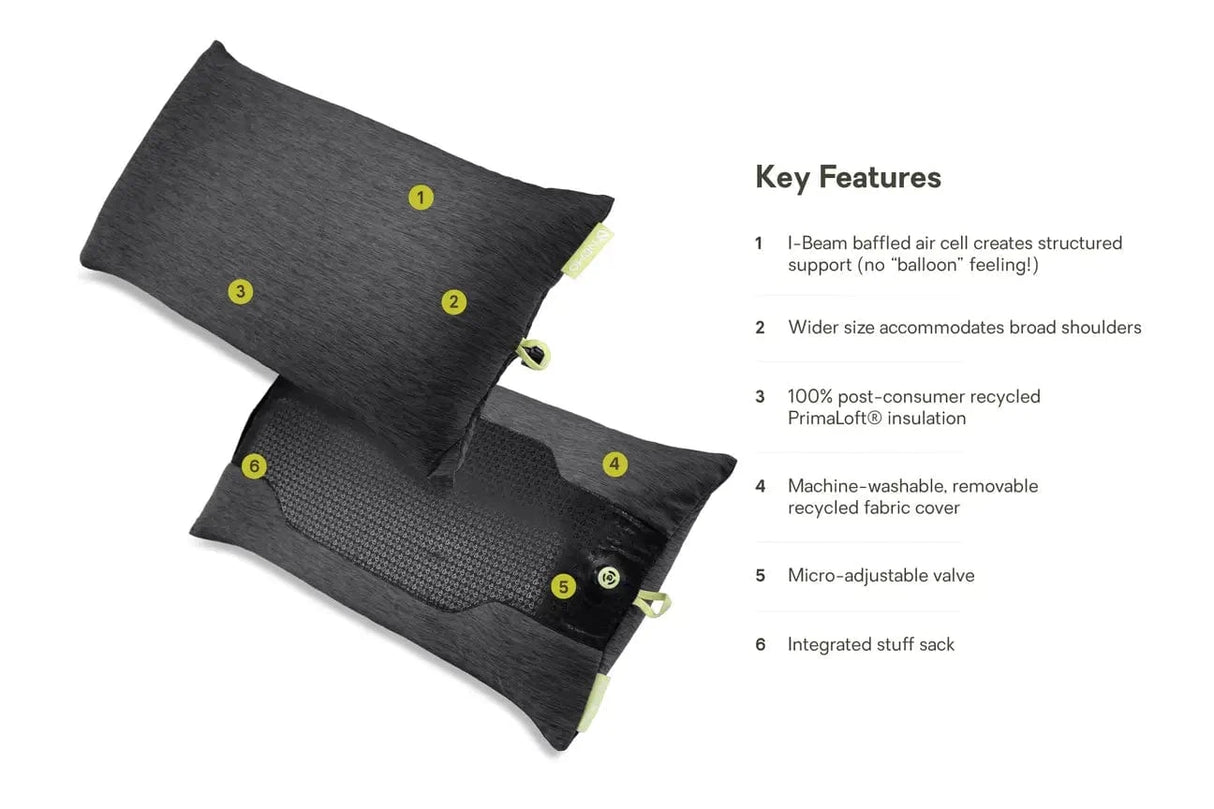Nemo Pillow Fillo Elite Wide Ultralight Backpacking Pillow