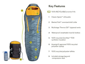 Nemo Sleeping Bag Forte 35 Men's Long Sleeping Bag 10164311140NS