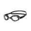 Orca Killa 180º clear black swimming goggles, three-quarter view from the left