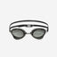 Front view of the Smoke Black Orca Killa Performance goggles with tinted lenses