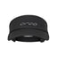 Orca Unisex Visor in black, front view with grey Orca logo on the band